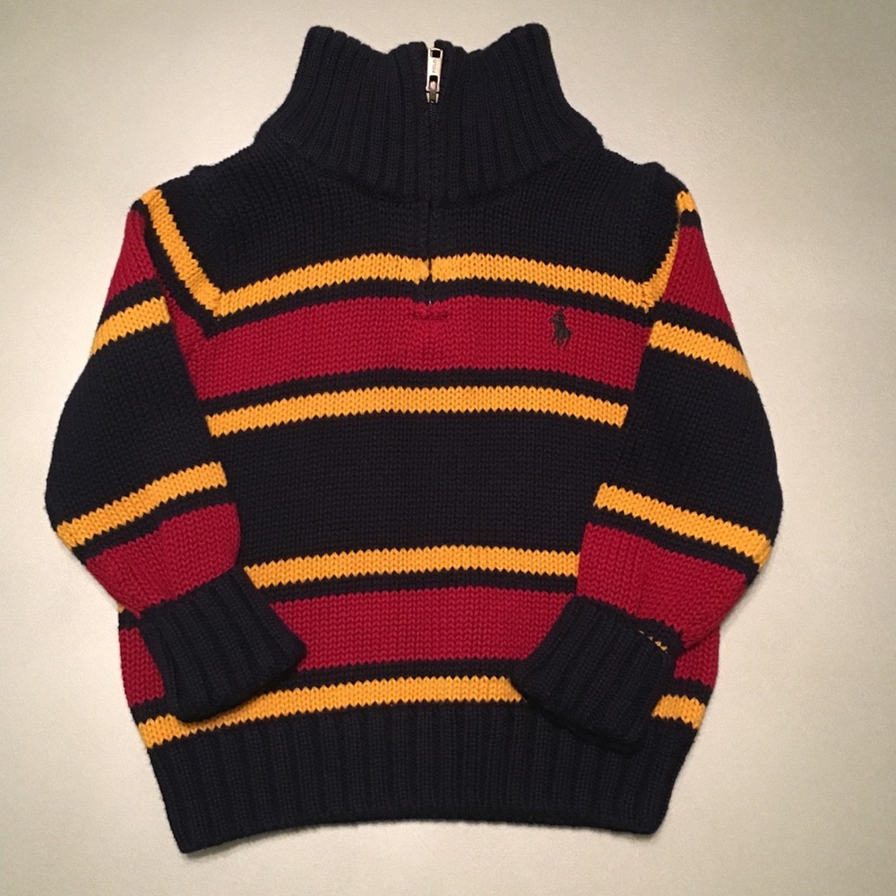 NWT: Polo by Ralph Lauren Sweater with Zip Collar